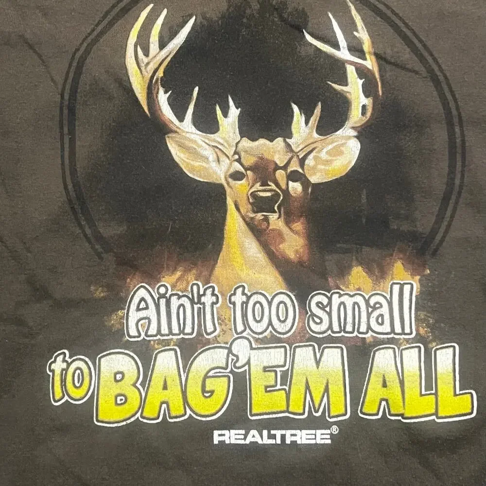 Ranger Realtree Boys Medium Graphic Tee Camo Thermal‎ Sleeves Hunting Core